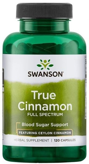 Харчова добавка Swanson Full Spectrum Ceylon Cinnamon 120 капсул (87614117522) - зображення 1