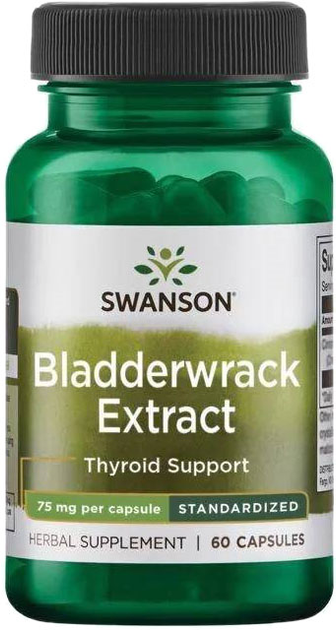 Харчова добавка Swanson Bladderwrack Extract 60 капсул (87614141749) - зображення 1