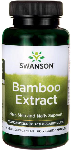 Swanson Bamboo Extract 300 mg 60 kapsułek (87614141909) - obraz 1