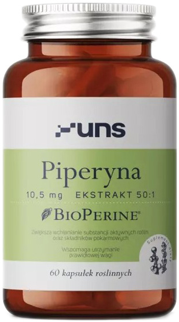 UNS Piperyna Bioperine 60 kapsułek Vege (5904238960233) - obraz 1