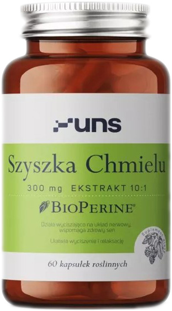 UNS Szyszka Chmielu + Bioperine 60 kapsułek (5904238960295) - obraz 1