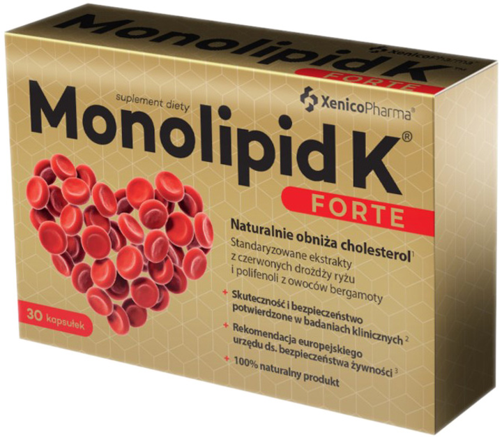 Харчова добавка Xenico Pharma Моноліпід До 30 капсул FORTE (5905279876897) - зображення 1