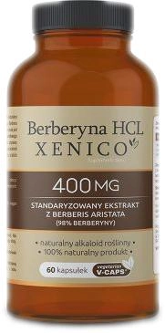 Добавка харчова Xenico Pharma Berberine HCL Xenico Pharma 400 мг 60 капсул (5905279876712) - зображення 1