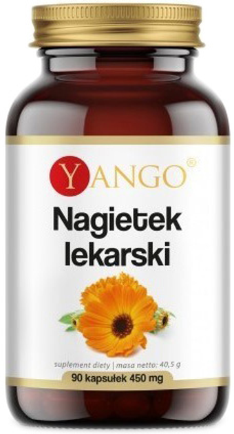 Suplement diety Yango Nagietek Lekarski 450 mg 90 kapsułek (5903796650358) - obraz 1