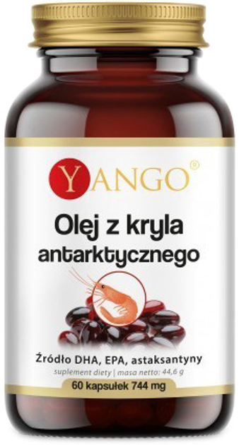 Харчова добавка Yango Олія антарктичного криля 744 мг 60 капсул (5904194060008) - зображення 1
