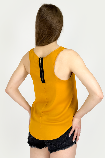 Майка Stradivarius 2015/209/330 желтая M - изображение 4