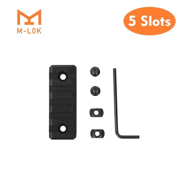 Планка для цівки M-LOK 5 Slot Picatinny/Weaver - зображення 1
