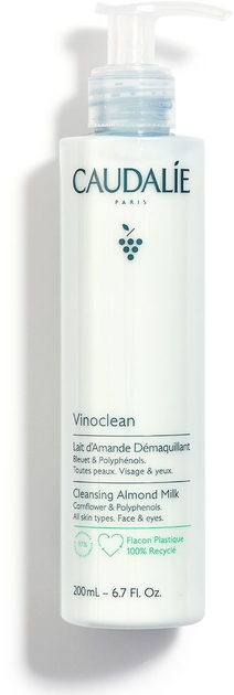 Молочко для зняття макіяжу Caudalie Vinoclean Cleansing Almond Milk Мигдальне 200 мл (3522930003120) - зображення 1