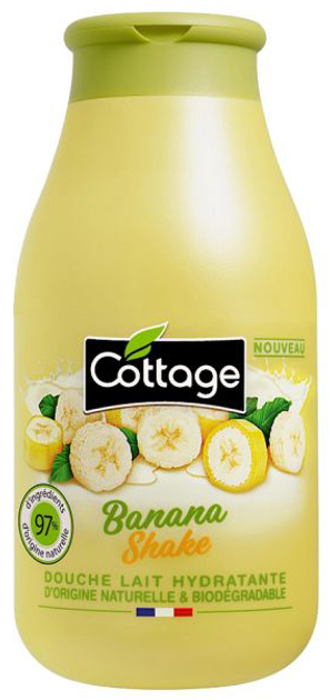 Молочко для душу Cottage Banana Shake зволожувальне 250 мл (3141389959781) - зображення 1