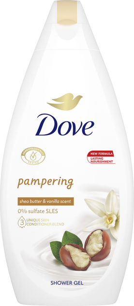 Dove krem-żel pod prysznic Masło Shea i pikantna wanilia 450 ml (8712561609647) - obraz 1