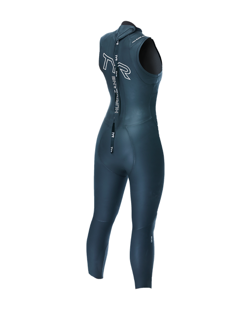 Гідрокостюм жіночий TYR Women's Hurricane Wetsuit Cat 1 Sleeveless, Чорний, M, Black - изображение 4