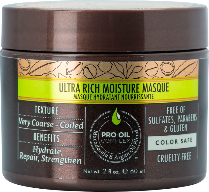 Maska nawilżająca Macadamia Professional Ultra Rich Moisture Masque do włosów twardych 60 ml (0815857012553) - obraz 1