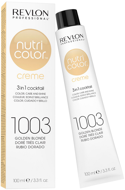 Крем-бальзам для волосся Revlon Professional Nutri Color Filters 1003 Тонувальний Helles Gold 100 мл (8007376046979) - зображення 1