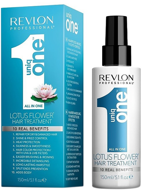 Revlon Professional Uniq One Lotus Flower Hair Treatment bez spłukiwania maska w sprayu 150 ml (8432225129877) - obraz 1