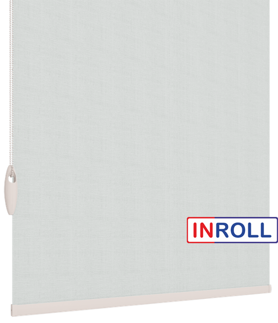Ролета тканевая INROLL Есо-Mini 25х185 см Camila Светло-серый A648 - изображение 4