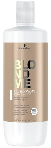 Szampon Schwarzkopf Professional Blond Me Detox do wszystkich rodzajów włosów rozjaśnianych 1000 ml (4045787640991) - obraz 1