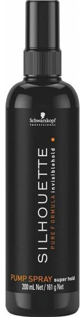 Лак для волосся Schwarzkopf Professional Silhouette з помпою Суперсильної фіксації 200 мл (4045787675405) - зображення 1