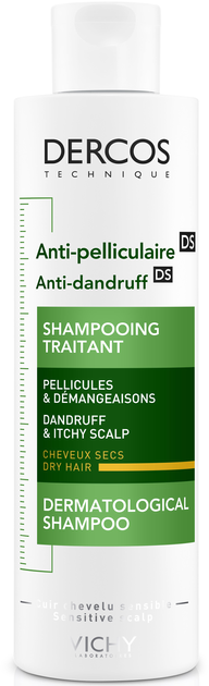 Шампунь Vichy Dercos проти лупи посиленої дії для сухого волосся 200 мл (3337871330262) - зображення 2