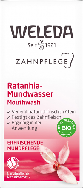 Płyn do płukania jamy ustnej Weleda Ratania 50 ml (4001638098069) - obraz 3