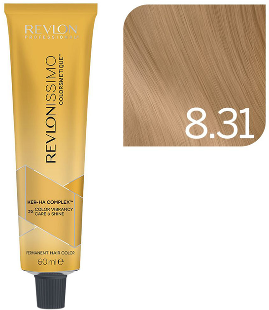 Крем фарба для волосся Revlon Professional Revlonissimo Colorsmetique 8.31 - Light Biege Blonde 60 мл (8432225100296) - зображення 1