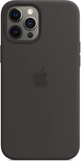 Панель Apple MagSafe Silicone Case для Apple iPhone 12 Pro Max Black (MHLG3) - зображення 3
