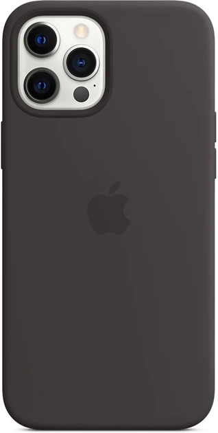 Панель Apple MagSafe Silicone Case для Apple iPhone 12 Pro Max Black (MHLG3) - зображення 4