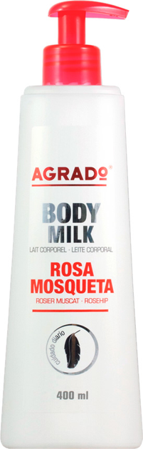 Молочко для тіла Agrado Body Milk Rosehip шипшина 400 мл (8433295038373) - зображення 1