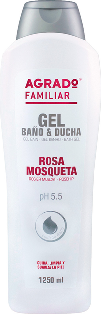 Żel do kąpieli Agrado Familiar Rosehip Bath Gel Dzika róża 1250 ml (8433295040918) - obraz 1