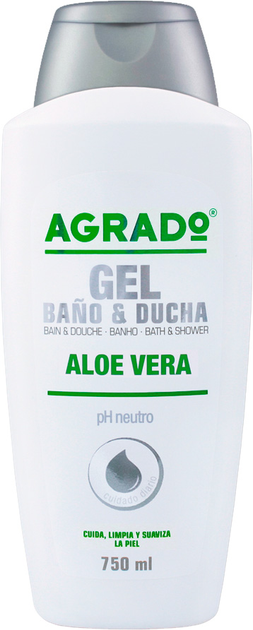 Гель для ванни та душу Agrado Aloe Vera Bath and Shower Gel з алое вера 750 мл (8433295043827) - зображення 1