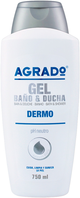 Гель для ванни та душу Agrado Dermo Bath and Shower Gel дерматологічний 750 мл (8433295048310) - зображення 1