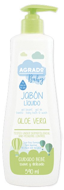 Рідке мило дитяче Agrado Aloe Vera Baby 590 мл (8433295051617) - зображення 1