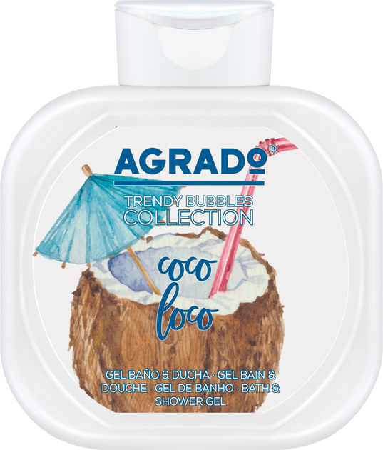 Żel do kąpieli i pod prysznic Agrado Crazy Coconut Bath and Shower Gel szalony kokos 750 ml (8433295061050) - obraz 1