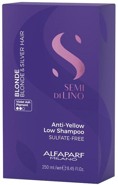 Szampon Alfaparf Semi Di Lino Blonde&Brunette neutralizujący żółte odcienie 250 ml (8022297133362) - obraz 2