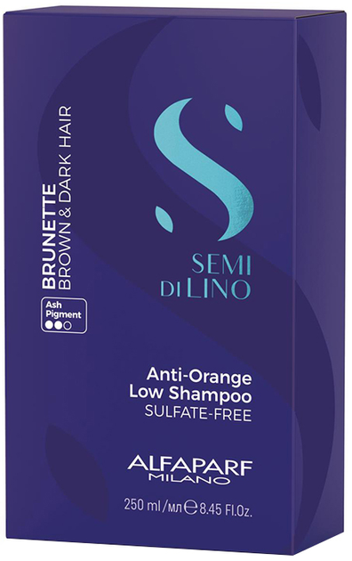 Szampon Alfaparf Semi Di Lino Blond&Brunet neutralizujący pomarańczowe odcienie 250 ml (8022297133416) - obraz 2