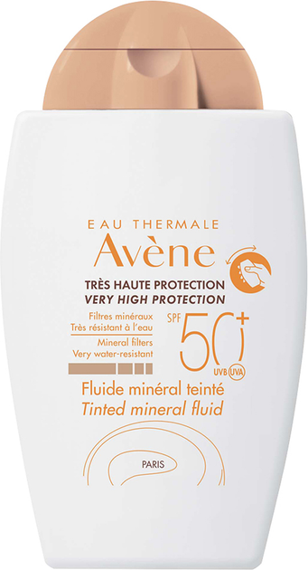 Mineralny fluid tonujący z filtrem przeciwsłonecznym Avene SPF50+ 40 ml (3282770075724) - obraz 1