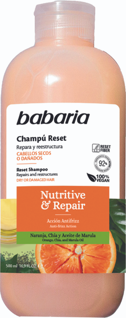 Szampon Babaria regeneracja i odżywianie suchych włosów 500 ml (8410412220460) - obraz 1