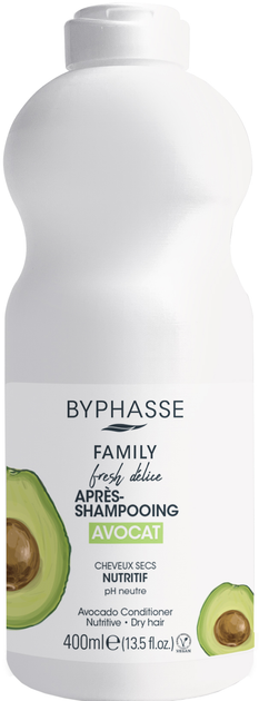 Кондиціонер Byphasse Family Fresh Delice з авокадо для сухого волосся 400 мл (8436097095520) - зображення 1