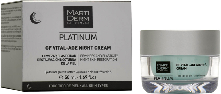 Krem na noc MartiDerm Platinum Gf Vital Age Krem na noc Anti-Aging 50 ml (8437015942285) - obraz 1