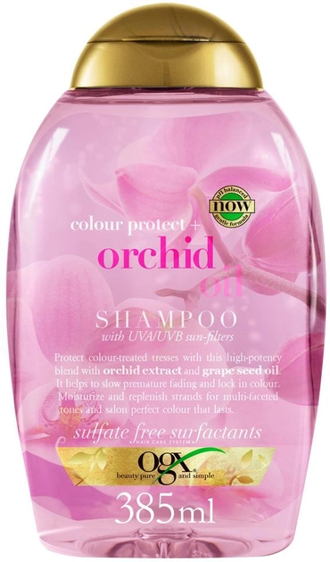 Шампунь OGX Масло орхідеї для захисту кольору фарбованого волосся 385 мл (022796972408) - зображення 1