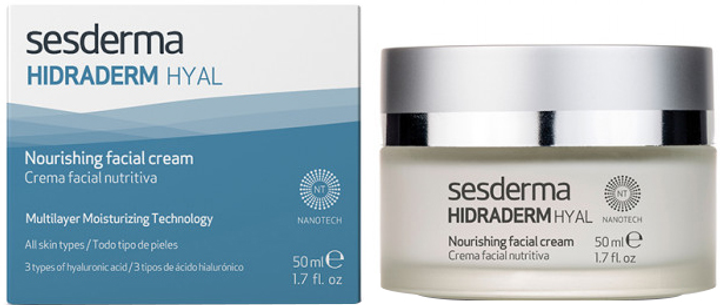 Крем для обличчя Sesderma Hidraderm Hyal Nourishing Facial Cream Поживний 50 мл (8429979451026) - зображення 1