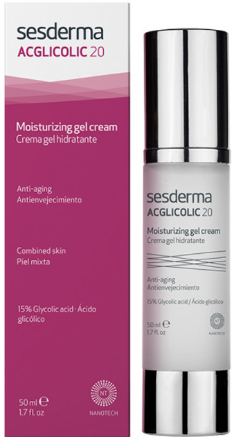 Nawilżający krem-żel Sesderma Acglicolic 20 Nawilżający do cery mieszanej 50 ml (8470003031981) - obraz 1