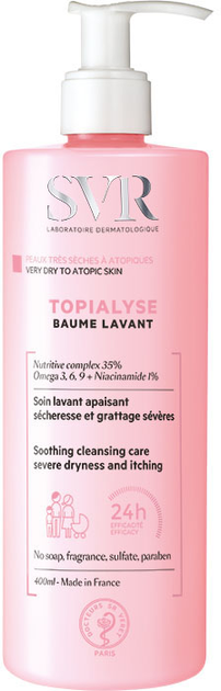 Бальзам SVR Topialyse Baume Lavant Очисний для сухої й атопічної шкіри 400 мл (3401360215849) - зображення 1