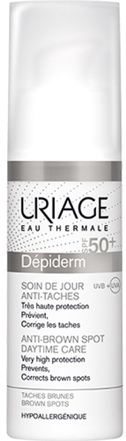 Krem do twarzy i ciała Uriage Dépiderm Soin de Jour Anti-Taches SPF 50+ Pielęgnacja na dzień przeciw plamom pigmentacyjnym 30 ml (3661434004384) - obraz 1