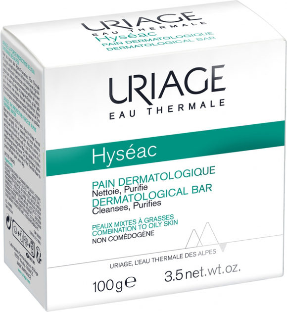 Дерматологічне мило Uriage Hyseac Dermatological Bar "Без мила" 100 г (3661434004568) - зображення 1