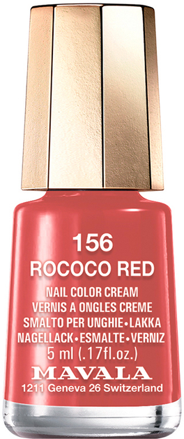 Lakier do paznokci Mavala 156 Rococo Red 5 ml (7618900911567) - obraz 1