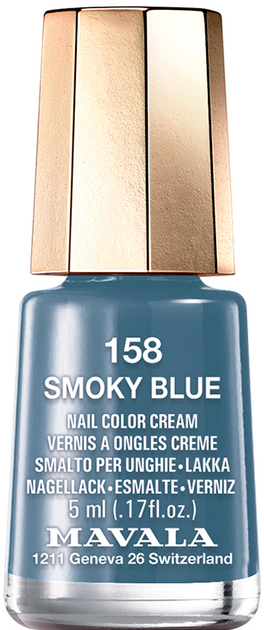 Лак для нігтів Mavala 158 Smoky Blue 5 мл (7618900911581) - зображення 1
