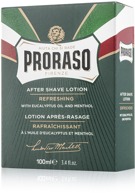 Odświeżający i tonizujący lotion po goleniu Proraso z ekstraktem z eukaliptusa i mentolem 100 ml (8004395001064) - obraz 2