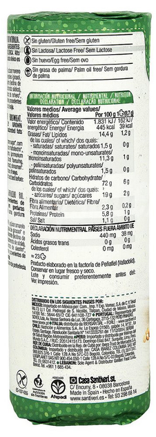 Органічне безглютенове гречане печиво Santiveri Digestive Serraceno з тростинним цукром 200 г (8412170040144) - зображення 2