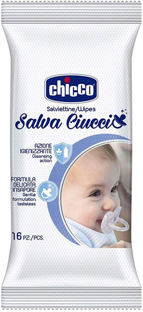 Chusteczki dezynfekujące Chicco Salva Ciucccio 16szt (07921.00) - obraz 1