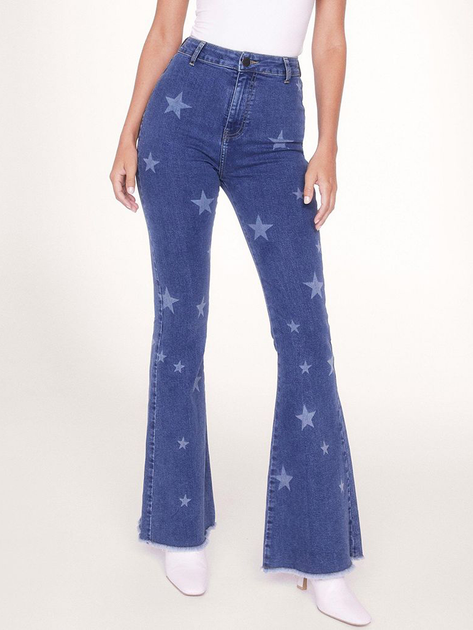 Джинсы Клеш женские Nasty Gal gzz43463b80 32-34 Голубые ...